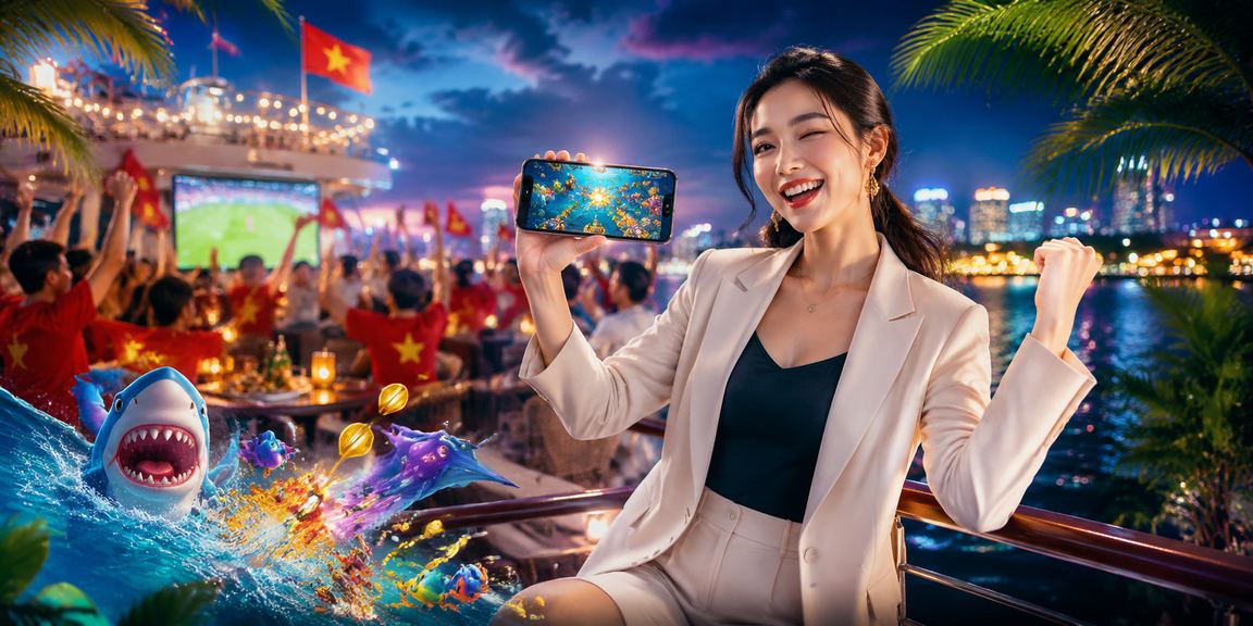 Quầy thanh toán nạp rút tại lễ hội bắn cá ở Hà Nội